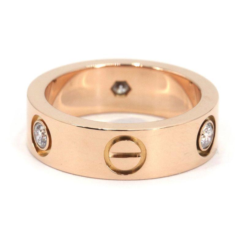 LOVE(Cartier) カルティエ ラブリングハーフダイヤ #49 9号 LOVE(Cartier) カルティエ ラブリングハーフダイヤ #49 9号