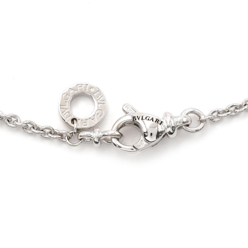 BVLGARI ブルガリ インゴットネックレス ダイヤ K18WG 一粒 BVLGARI ブルガリ インゴットネックレス ダイヤ K18WG 一粒