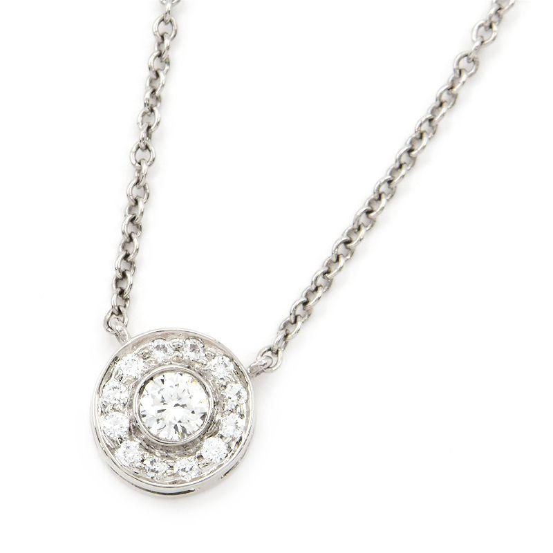 TIFFANY SOLESTE ティファニー ソレストネックレス Pt950 ダイヤモンド