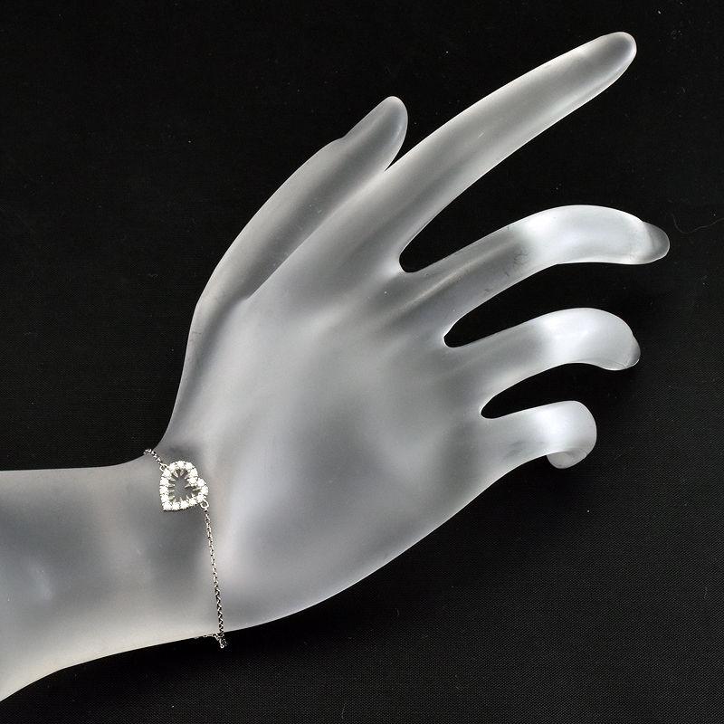 TASAKI タサキ デインジャーハートブレスレット K18WG 合計0.12 TASAKI タサキ デインジャーハートブレスレット K18WG 合計0.12