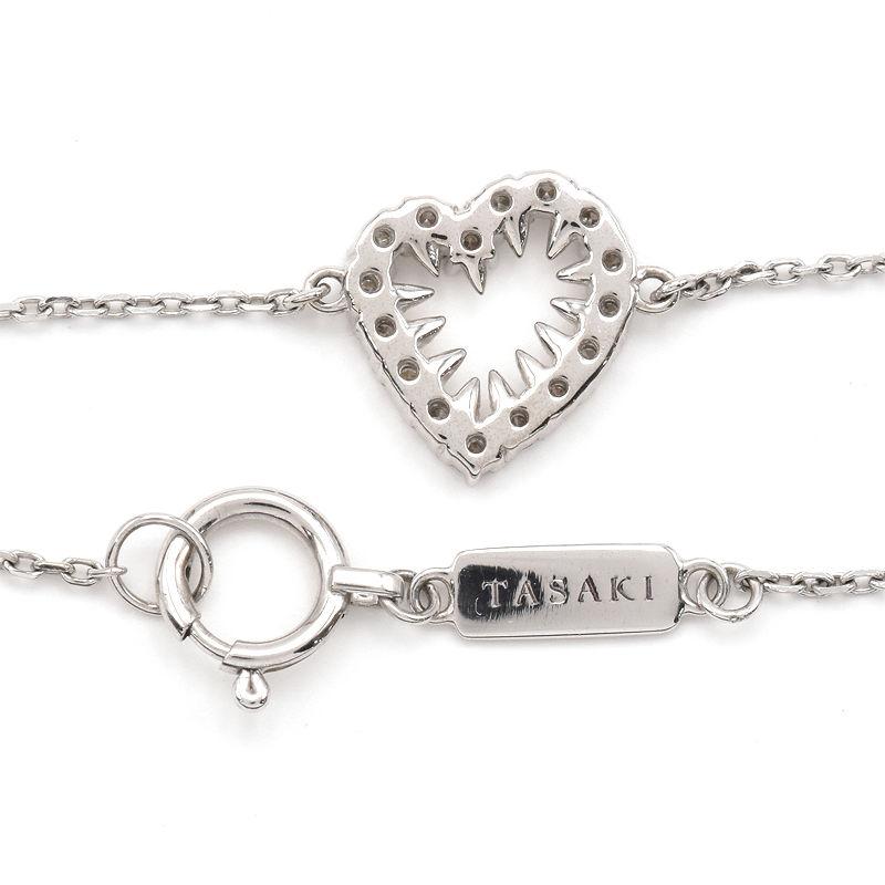 TASAKI タサキ デインジャーハートブレスレット K18WG 合計0.12 TASAKI タサキ デインジャーハートブレスレット K18WG 合計0.12