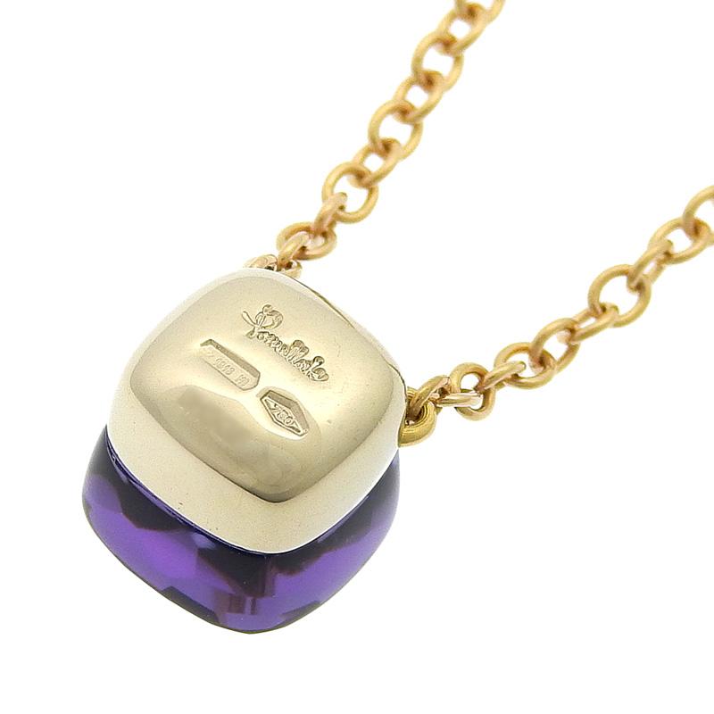 ポメラート ヌードプチネックレス アメジスト K18PG 新品仕上済 
