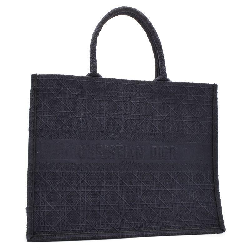 Dior Book Tote ディオール ブックトート ラージ キャンバス ネイビー