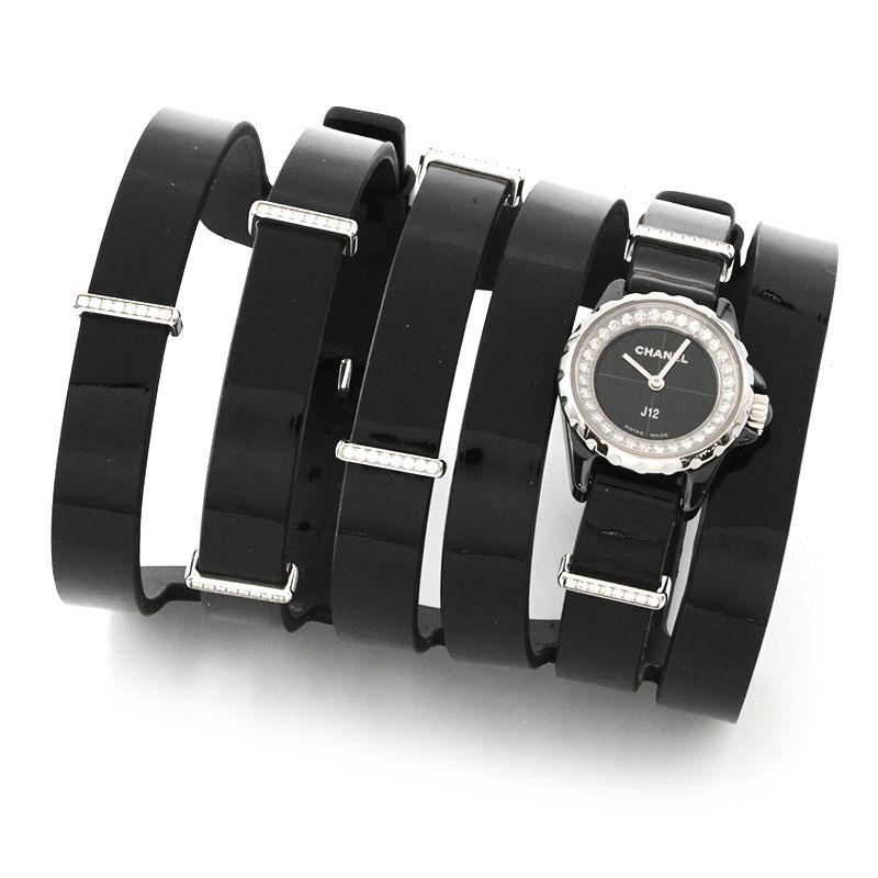 J12 [3年保証] シャネル レディース XS H4665 19mm ブラックセラミック  