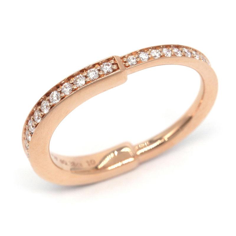 TIFFANY&Co. ティファニー ロックリング 10号 K18RG 合計0.38ct天然  