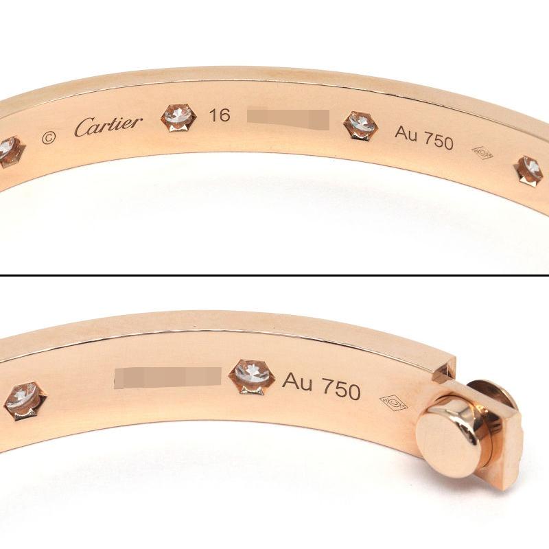Cartier カルティエ ラブブレスレット 新型 Cartier カルティエ 新型 18号 ラブブレス K18PG 定価699万円