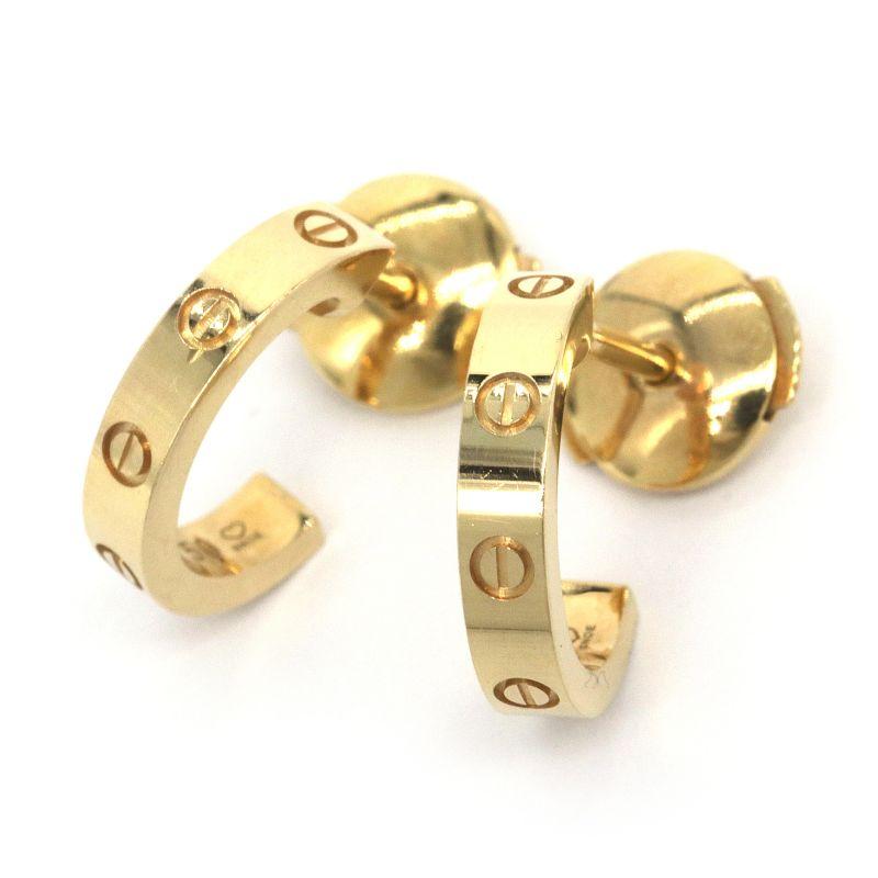 カルティエ ラブ ピアス/イヤリング K18YG イエローゴールド
