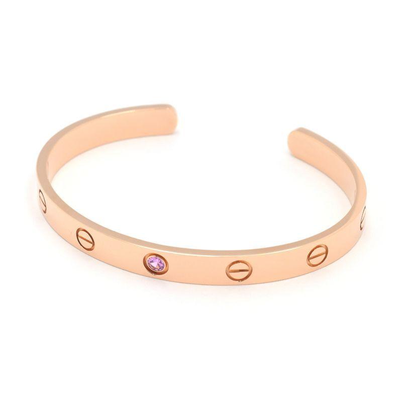 LOVE（Cartier） カルティエ ラブオープンブレスレット #17 K18PG