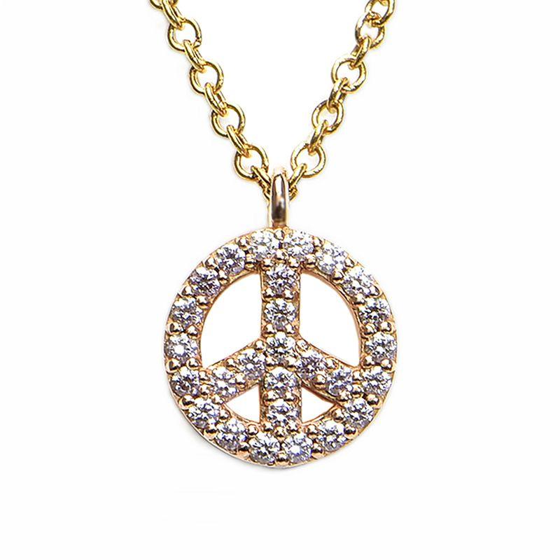 Tiffany Metro ティファニー メトロピースサインネックレス K18PG