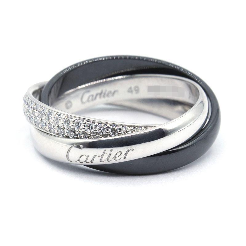 TRINITY（Cartier） カルティエ トリニティリング セラミック スモール