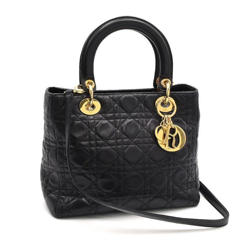 Dior レディディオール ロゴチャーム ラムスキン カナージュ ハンドバッグ 楽天市場】【美品】 ディオール 2WAYバッグ レディディオール