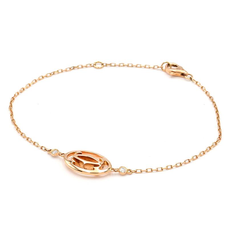 Cartier（カルティエ） ドゥーブルCブレスレット K18PG ダイヤモンド