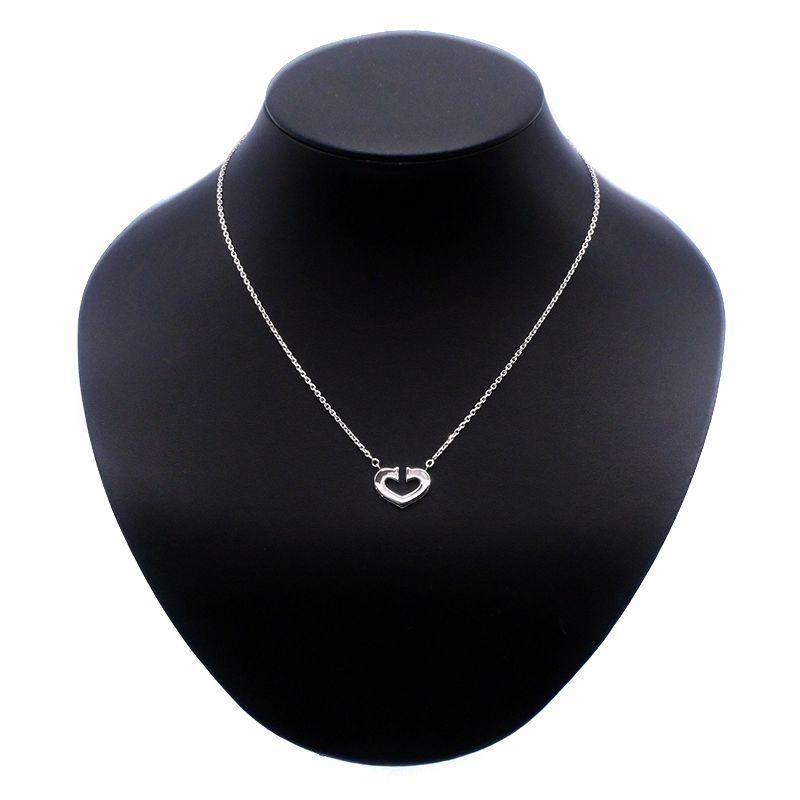 カルティエ　cハートペンダント Cartier カルティエ Cハート ダイヤ ネックレス レディース