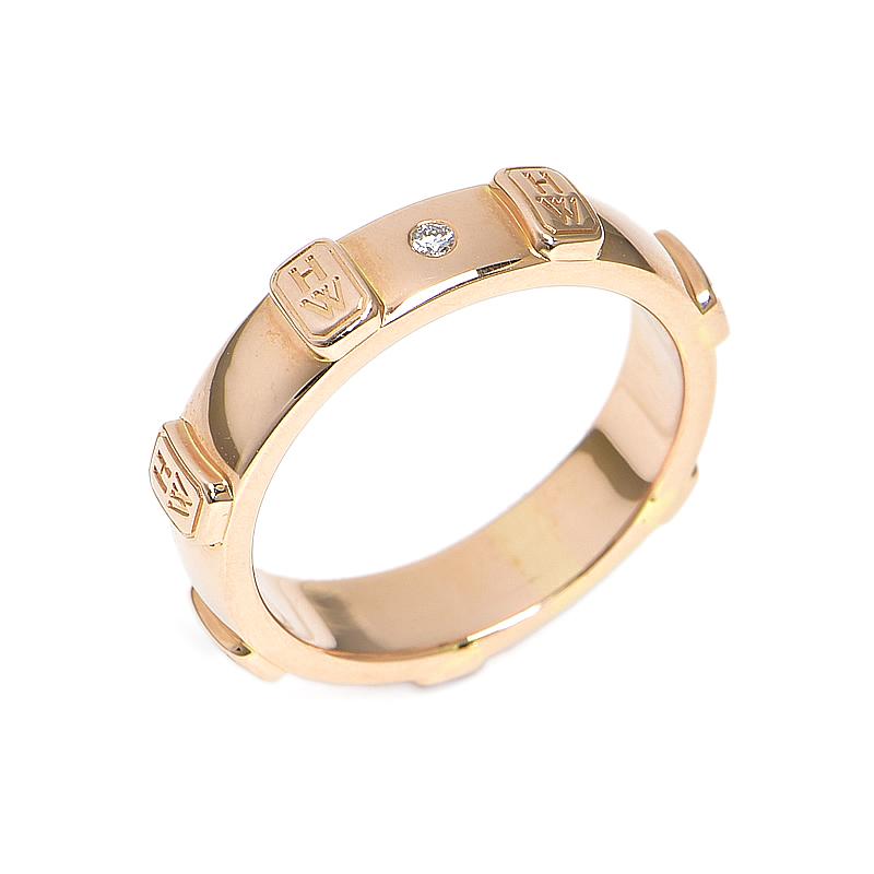 2024製10号HARRY WINSTON 証明書箱付HWロゴリング