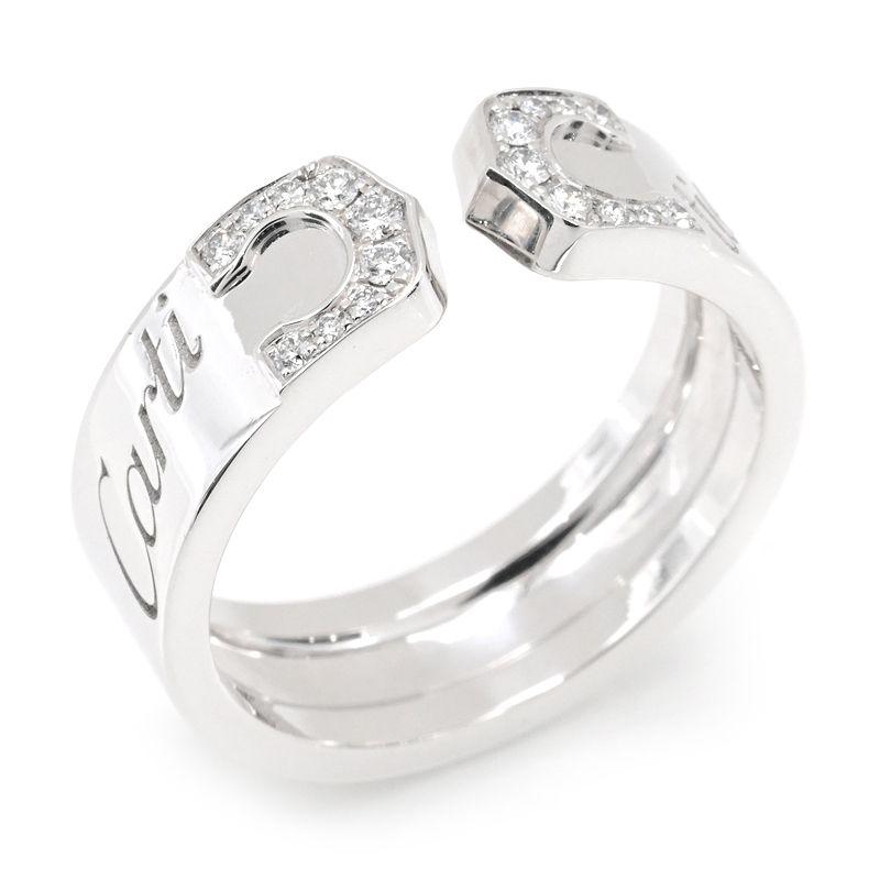 Cartier（カルティエ） C2リング #52 12号 K18WG ダイヤモンド 2007年