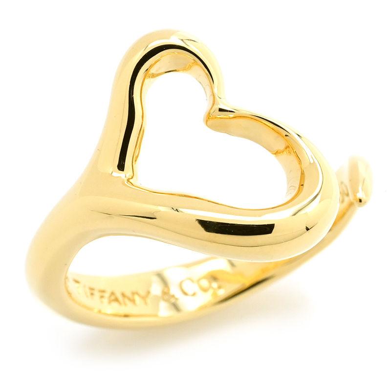 TIFFANY&Co.（ティファニー） オープンハートリング 19号 K18YG