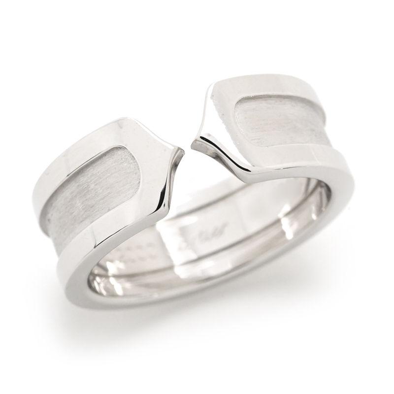 Cartier（カルティエ） C2リング SM #50 10号 K18WG 2Cリング C