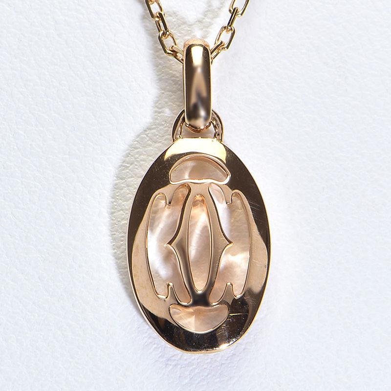 Cartier（カルティエ） ロゴ ドゥーブルCネックレス B7219300 K18PG 