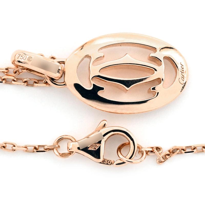 Cartier（カルティエ） ドゥーブルCネックレス K18PG ダイヤモンド 