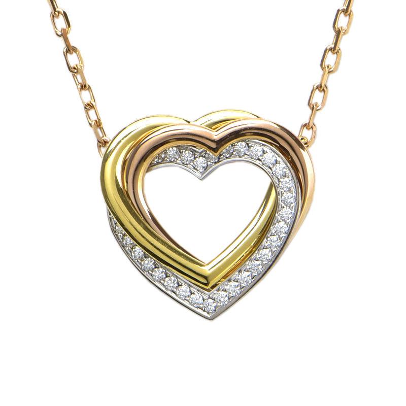 TRINITY（Cartier） カルティエ トリニティハートネックレス