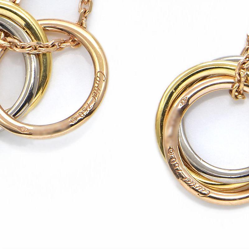 TRINITY（Cartier） カルティエ スウィートトリニティピアス K18YG