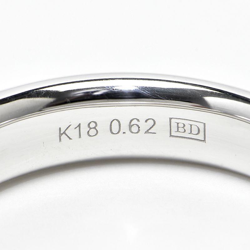 カシケイ メランジェリング 5mm BMB007W 23号 K18WG ブラウンダイヤモンドリング ドッツリング ホワイトゴールド 地金8.9g 中古 送料無料_4