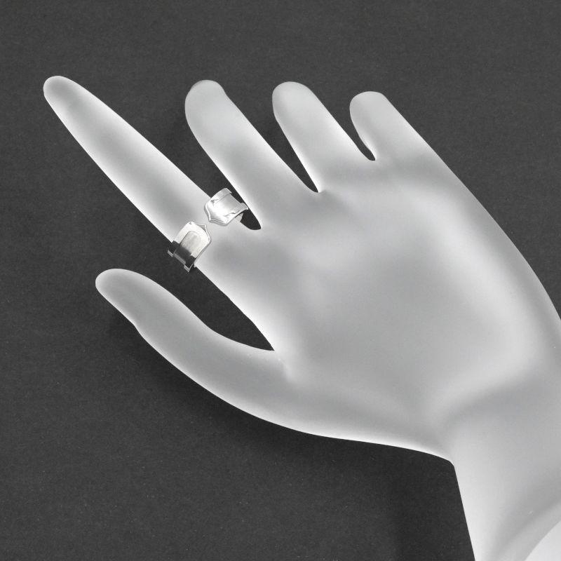 C DE CARTIER カルティエ C2リング #48 8号 K18WG 2Cリング Cドゥ