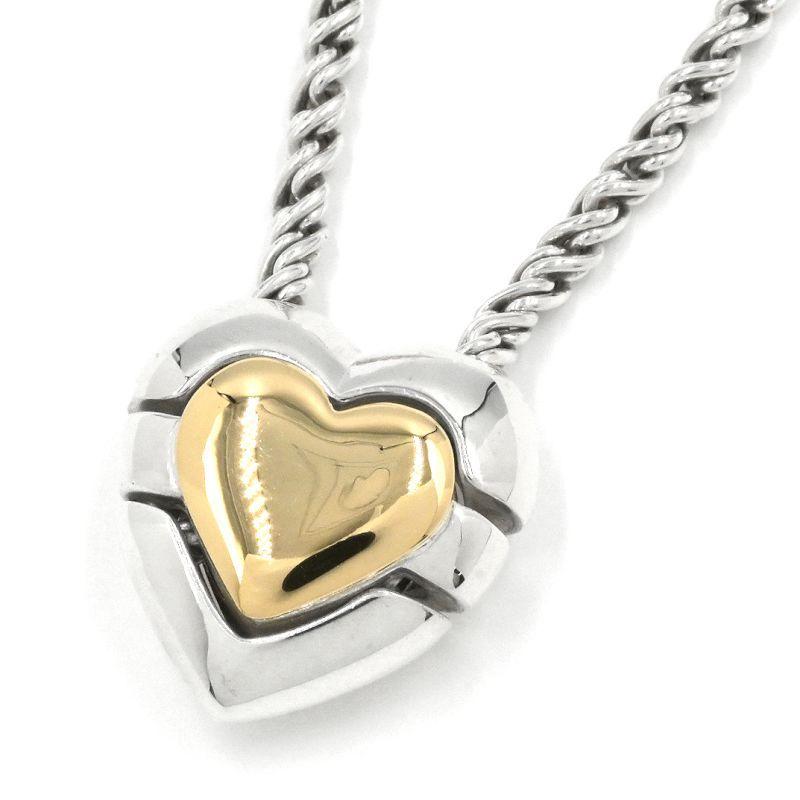 【美品】Tiffany & Co. パズルハートネックレス TIFFANY&Co.（ティファニー） パズルハート ペンダント Sv925 Ag925