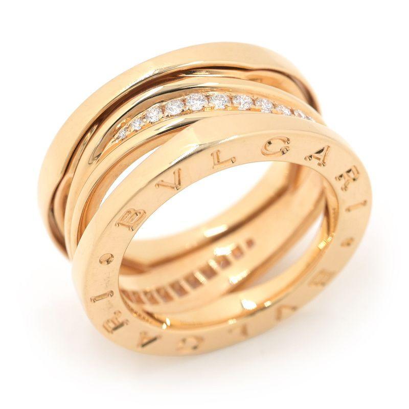 BVLGARI B.zero1 リング K18PG #49 約7.1g 箱あり ビー・ゼロワン ブルガリ ビーゼロワン デザイン レジェンド リング