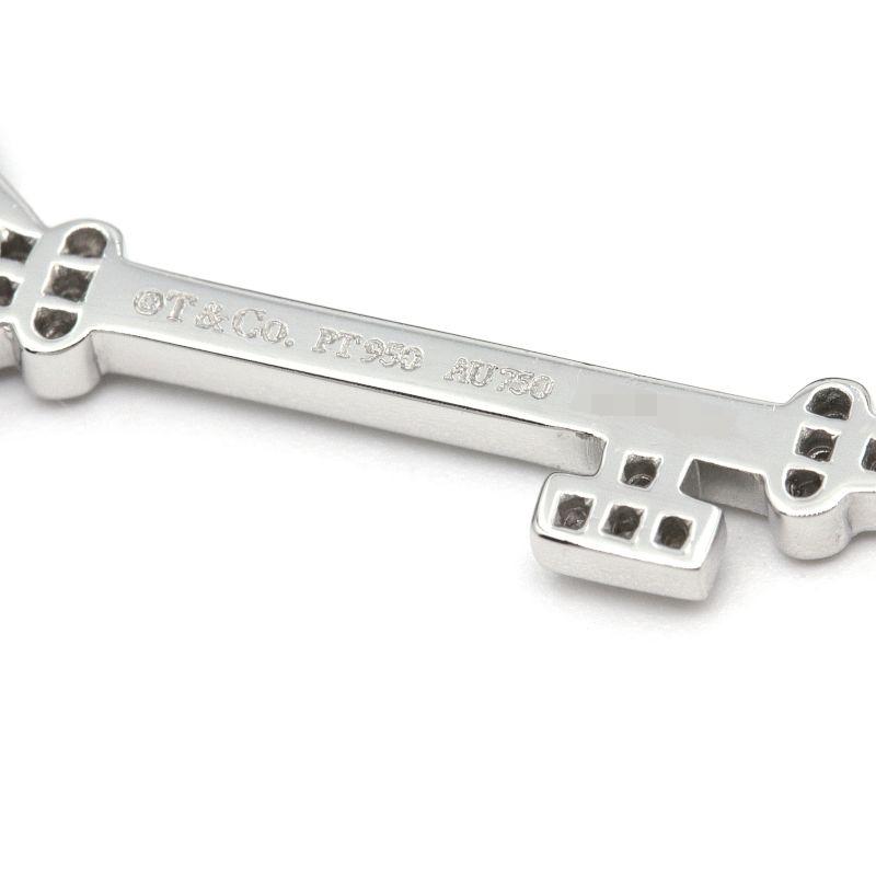 Tiffany Keys ティファニー デイジーキーネックレス Pt950 K18YG