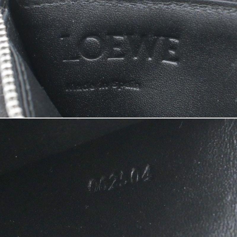 LOEWE（ロエベ） コインカードホルダー ソフトグレインカーフ ブラック 