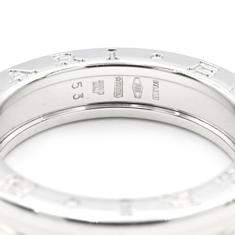 BVLGARI ビー・ゼロワン 1バンドリング　13号　ホワイトゴールド ビー・ゼロワン ブルガリ ビー・ゼロワンリング 1バンド #53 13号