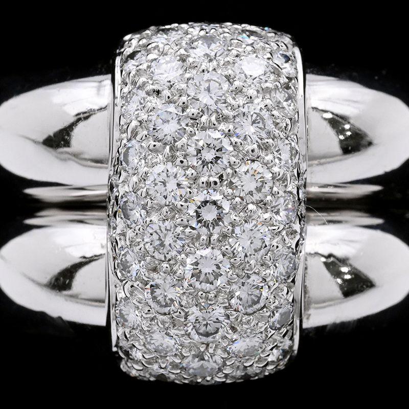 CHAUMET（ショーメ） デュオリング 17号 K18WG ダイヤモンド パヴェ 