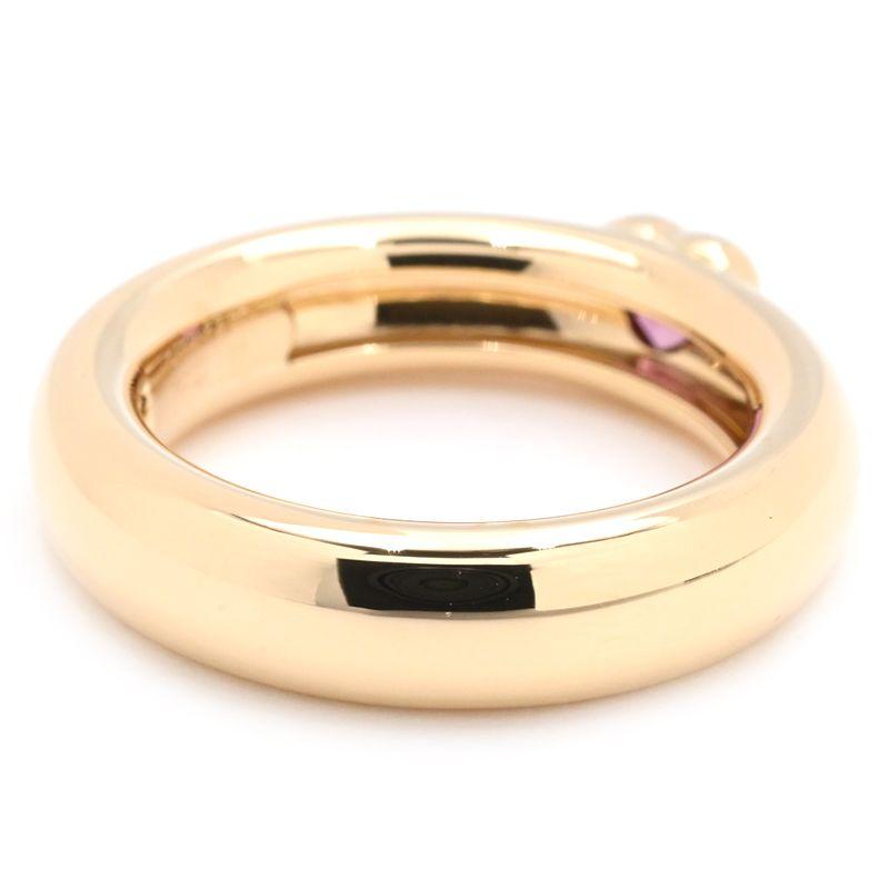 ★SALE【ティファニー】ピンク　トルマリン　ラウンド　リング　１２号　2824 TIFFANY&Co.（ティファニー） フレンドシップ リング 12号 K18YG