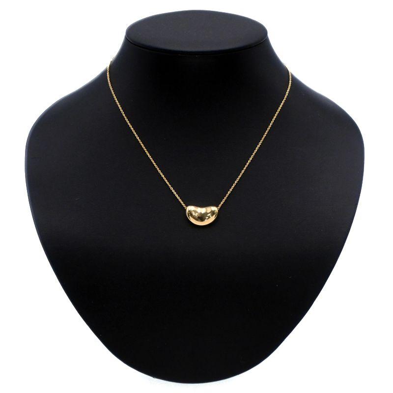 Tiffany & Co. 　K18　ティファニービーンズネックレス TIFFANY&Co.（ティファニー） ビーンズ ネックレス 18mm K18YG ビーン