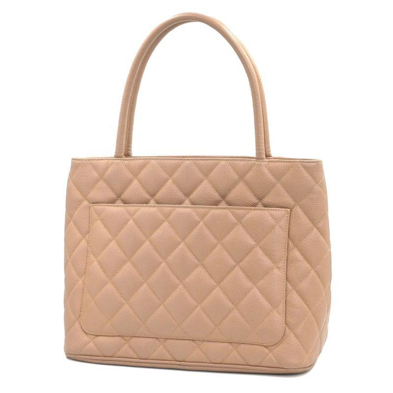 CHANEL（シャネル） 復刻トート 8番台 キャビアスキン ベージュ