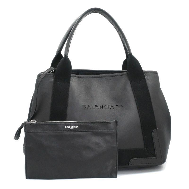 NAVY（BALENCIAGA） バレンシアガ ネイビーカバスS 339933 レザー