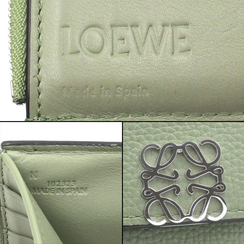 LOEWE（ロエベ） バーティカルウォレットスモール ペブルグレイン 