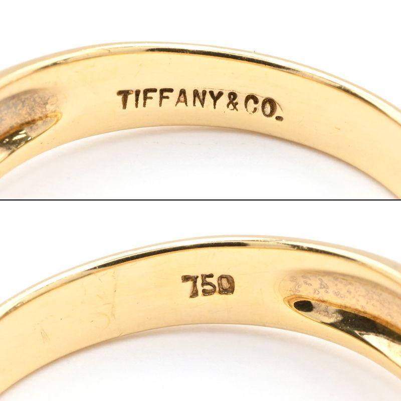 TIFFANY&Co.（ティファニー） スタッキングリング 13号 K18YG ブルー