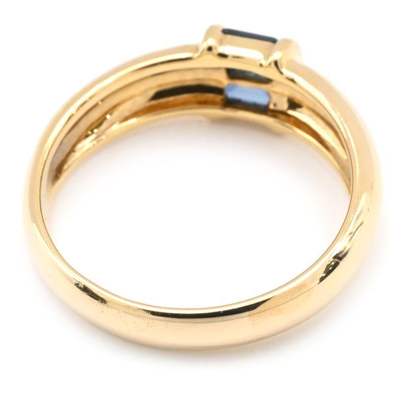 TIFFANY&Co.（ティファニー） スタッキングリング 13号 K18YG ブルー