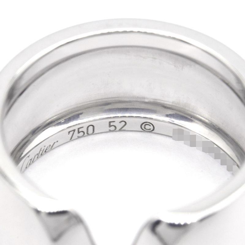 C DE CARTIER カルティエ C2アブソリュセリング #52 12号 K18WG Cドゥ