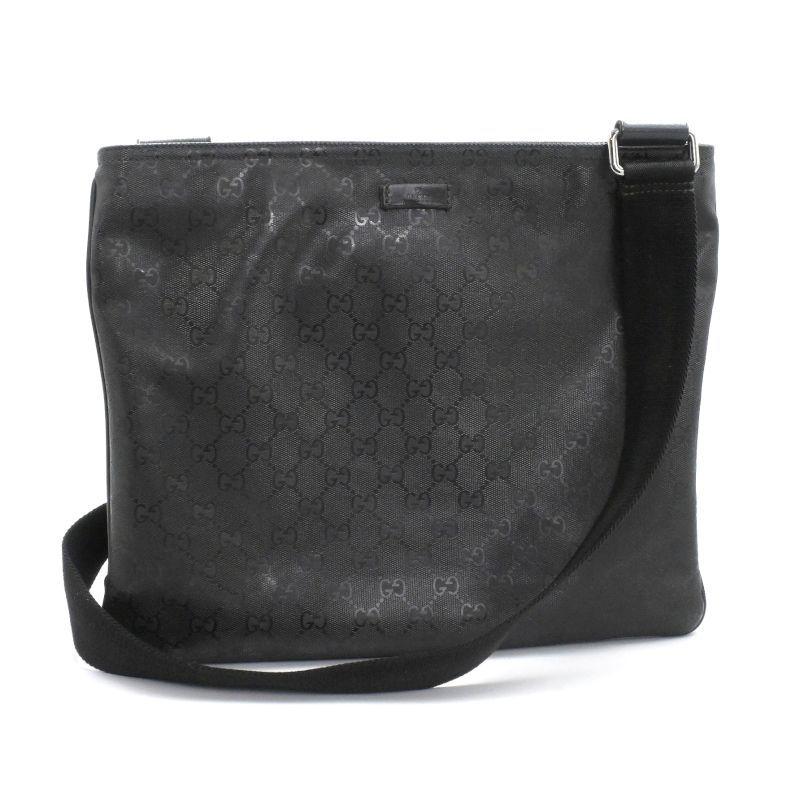 【極美品】GUCCI インプリメ メッセンジャー ショルダーバッグ GG 黒 GG グッチ メッセンジャーバッグ 201446 GGインプリメ ブラック