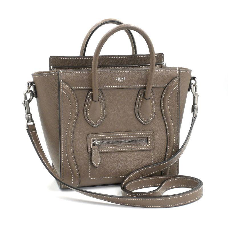 CELINE（セリーヌ） ラゲージ ナノショッパー ドラムドカーフスキン