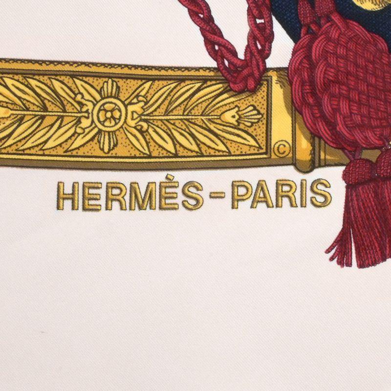 HERMES（エルメス） カレ90 グランユニフォーム シルク クレーム