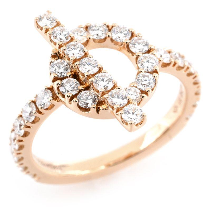 HERMES（エルメス） フィネス リング #51 11号 K18PG 0.83ct 
