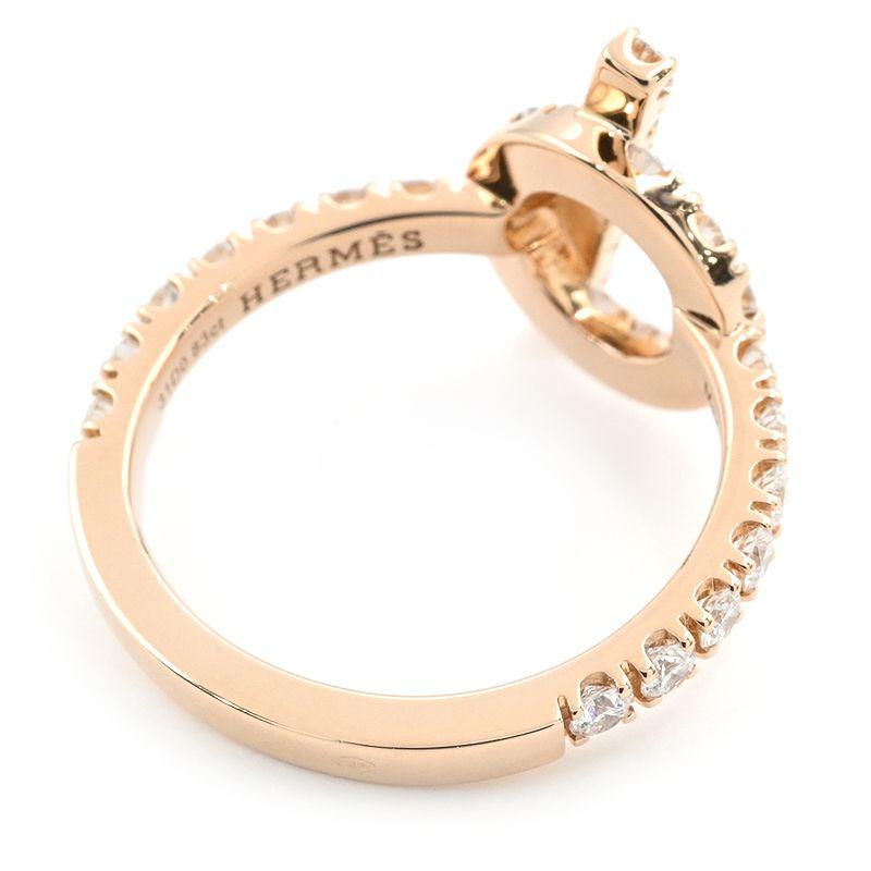 HERMES（エルメス） フィネス リング #51 11号 K18PG 0.83ct 
