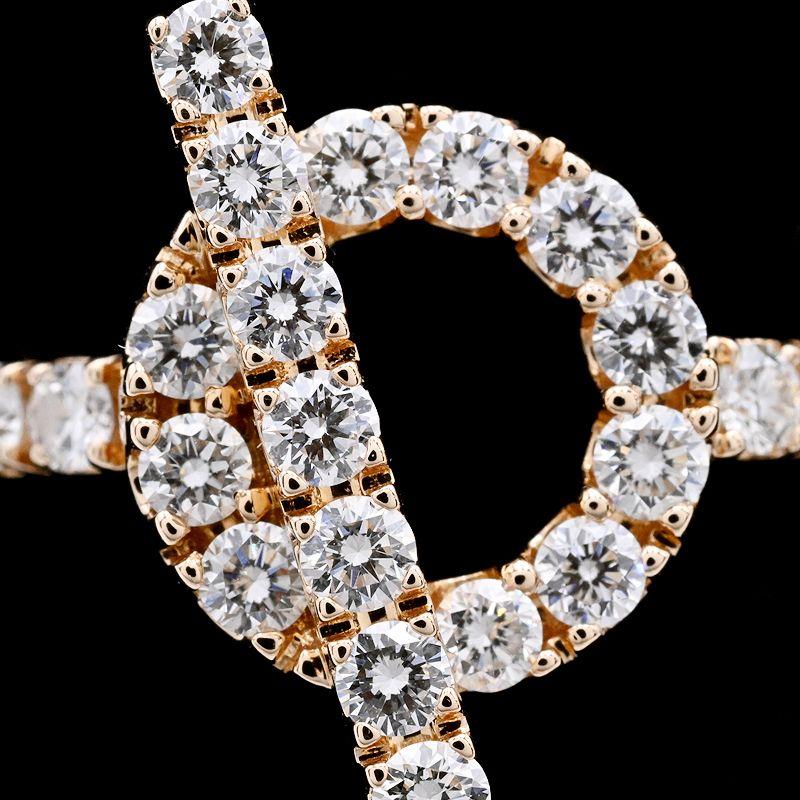 HERMES（エルメス） フィネス リング #51 11号 K18PG 0.83ct 