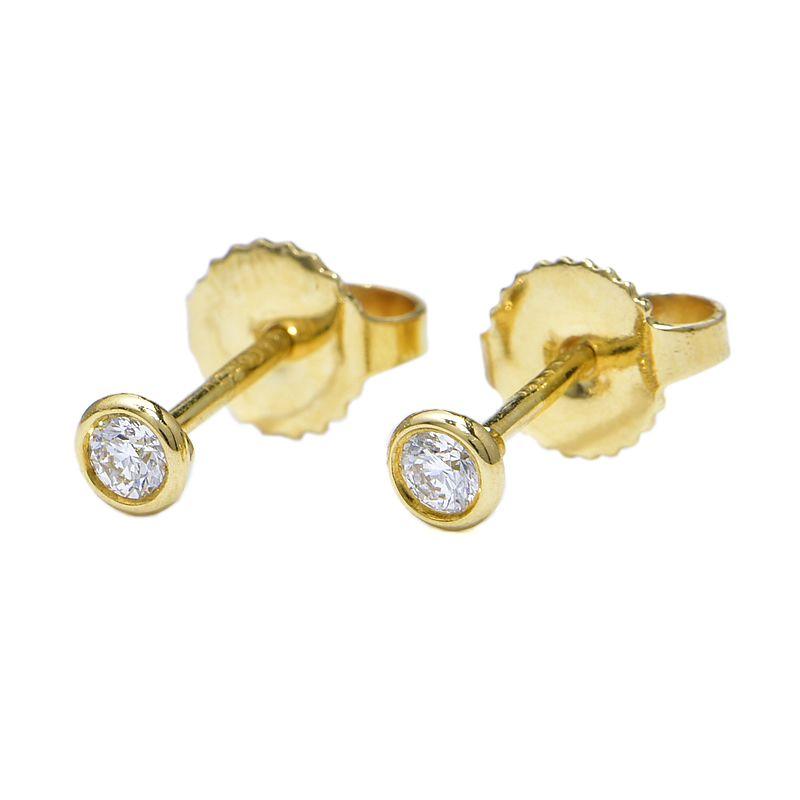 Elsa Peretti ティファニー ダイヤモンド バイザヤード ピアス K18YG
