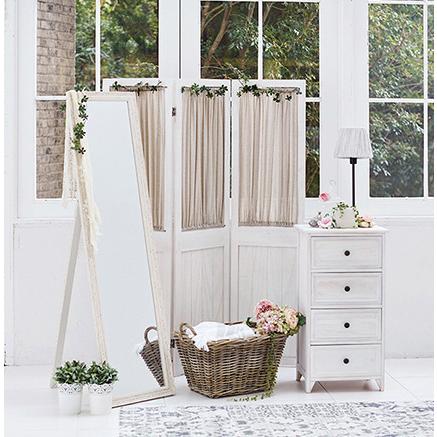 ロココ調シャービーシック4連パーテーション