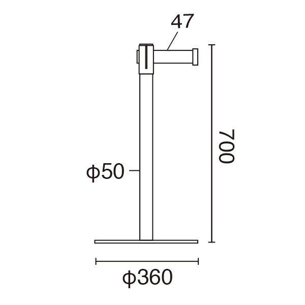 ベルトパーティション ウイルス3密対策 高70cm ベルトは最長180cm 組立不要 完成品 kkkezの画像